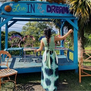 BLU MOON - Tie dye skirt